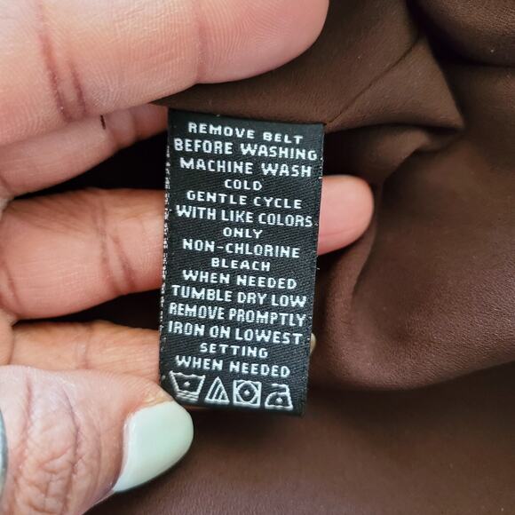 Norton McNaughton Vintage Sheer Brown Skirt 14 - Picture 5 of 5